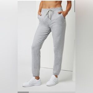 Vuori Light Gray Drawstring Performance Jogger